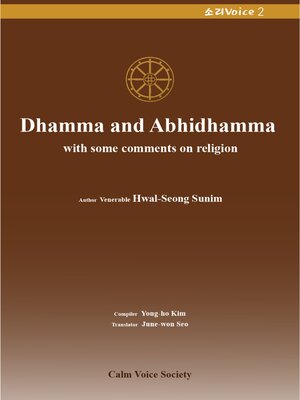 cover image of Dhamma and Abhidhamma with some comments on religion